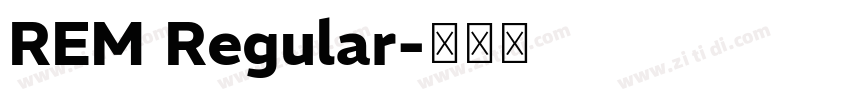 REM Regular字体转换